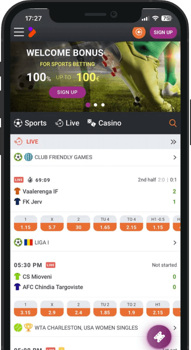 tony bet Aplicación